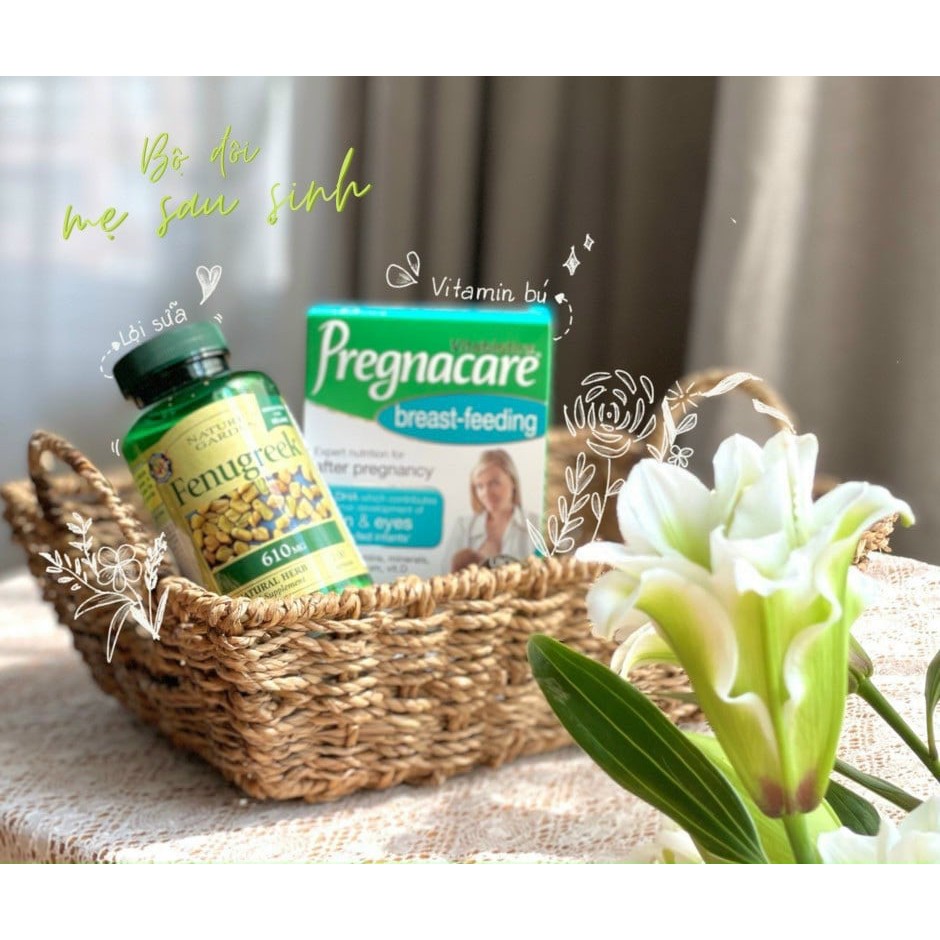Combo vitamin sau sinh dành cho mẹ Prenacare và cỏ cà ri