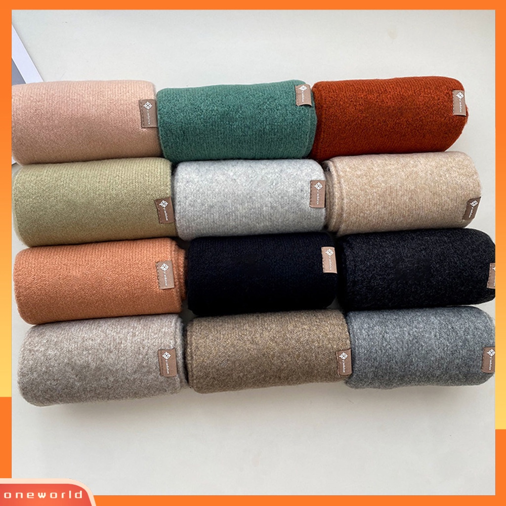 |Bộ Đồ Bơi Một Mảnh Dành Cho Nữ| Khăn Choàng Dệt Kim Dày Mềm Mại Màu Trơn Giữ Ấm Mùa Đông Phong Cách Hàn Quốc Cho Nam Nữ