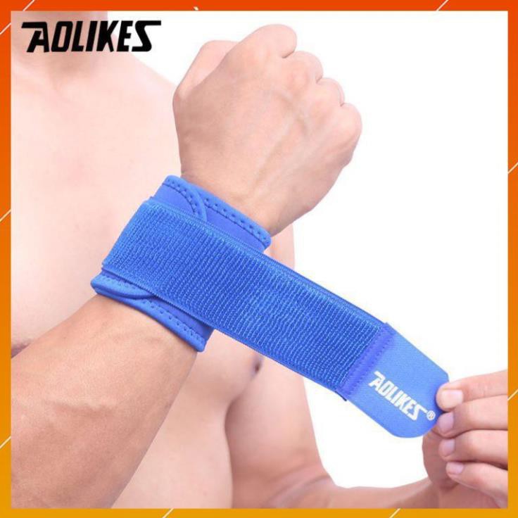 Đai cuốn cổ tay AOLIKES A 7936 (1 cái), trợ lực, hỗ trợ đẩy tạ chuyên nghiệp chuyên gym, chính hãng