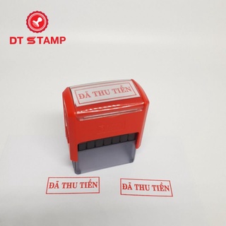 Con dấu nội dung "đã thu tiền" t-214 dấu liền mực