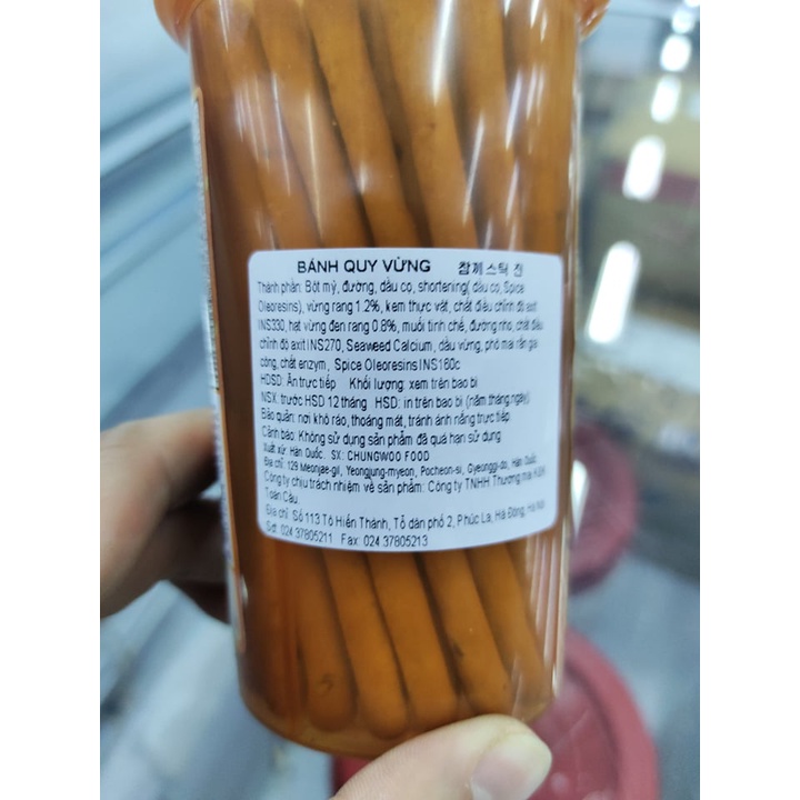 Bánh vừng stick hàn quốc, Bánh Quy Vừng Lúa Mạch Hàn Quốc Dạng Stick - 참깨스틱