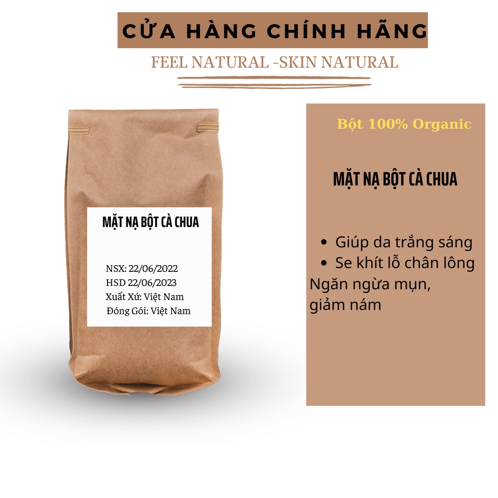 Bột cà chua đắp mặt , mặt nạ dưỡng da, trắng mịn