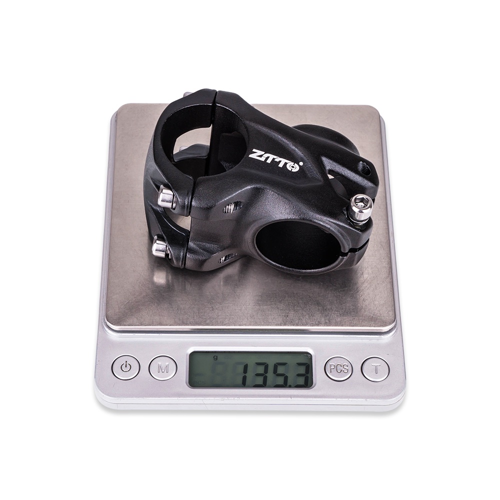 Trục nối Ztto ngắn màu đen nhẹ 0 độ 35mm tay lái 31.8mm cho xe đạp mtb