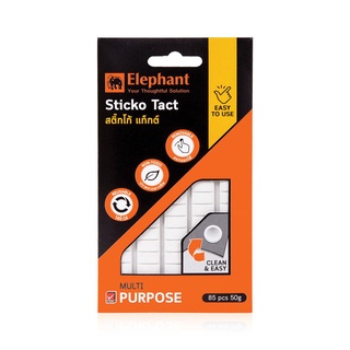 (HÀNG CHÍNH HÃNG) Vỉ Keo dán dạng đất sét nặn Sticko Tack  Elephant 50G dính siêu chắc FREE SHIP