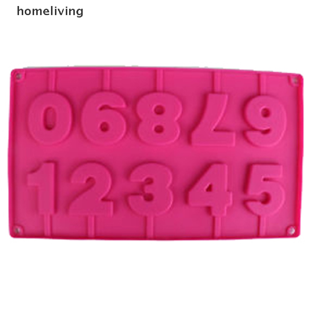 Khuôn Silicone Làm Bánh Kẹo Hình Số 0-9 3D Độc Đáo