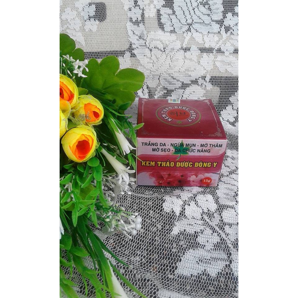 Kem THẢO DƯỢC ĐÔNG Y - Trắng da, ngừa mụn, mờ thâm, mờ sẹo, đa chức năng 15g