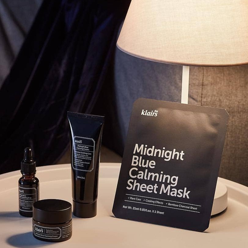 Mặt Nạ Dear, KLAIRS Midnight Blue Calming Sheet Mask 25ml- Màu Đen