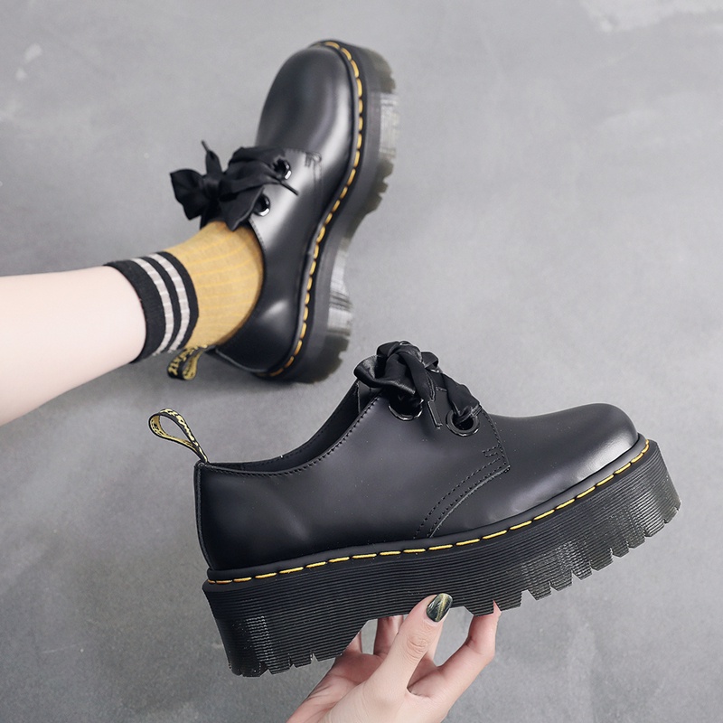 Giày Martin Da Đế Dày 2 Lỗ 1461 Thời Trang Cá Tính Cho Nam