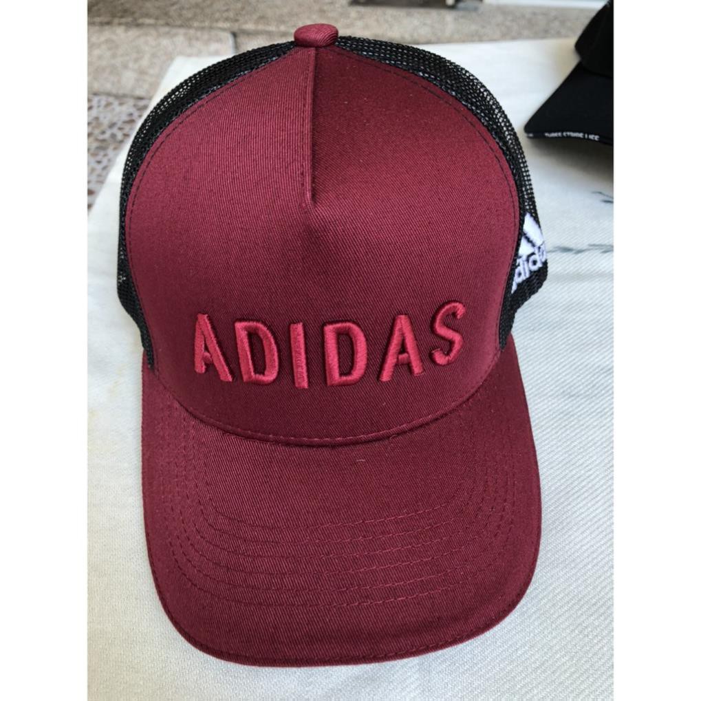 Nón kết mũ lưỡi trai ADIDAS chính hãng nam nữ, màu trắng đen đỏ, hàng chất lượng ảnh thật 100% 👒