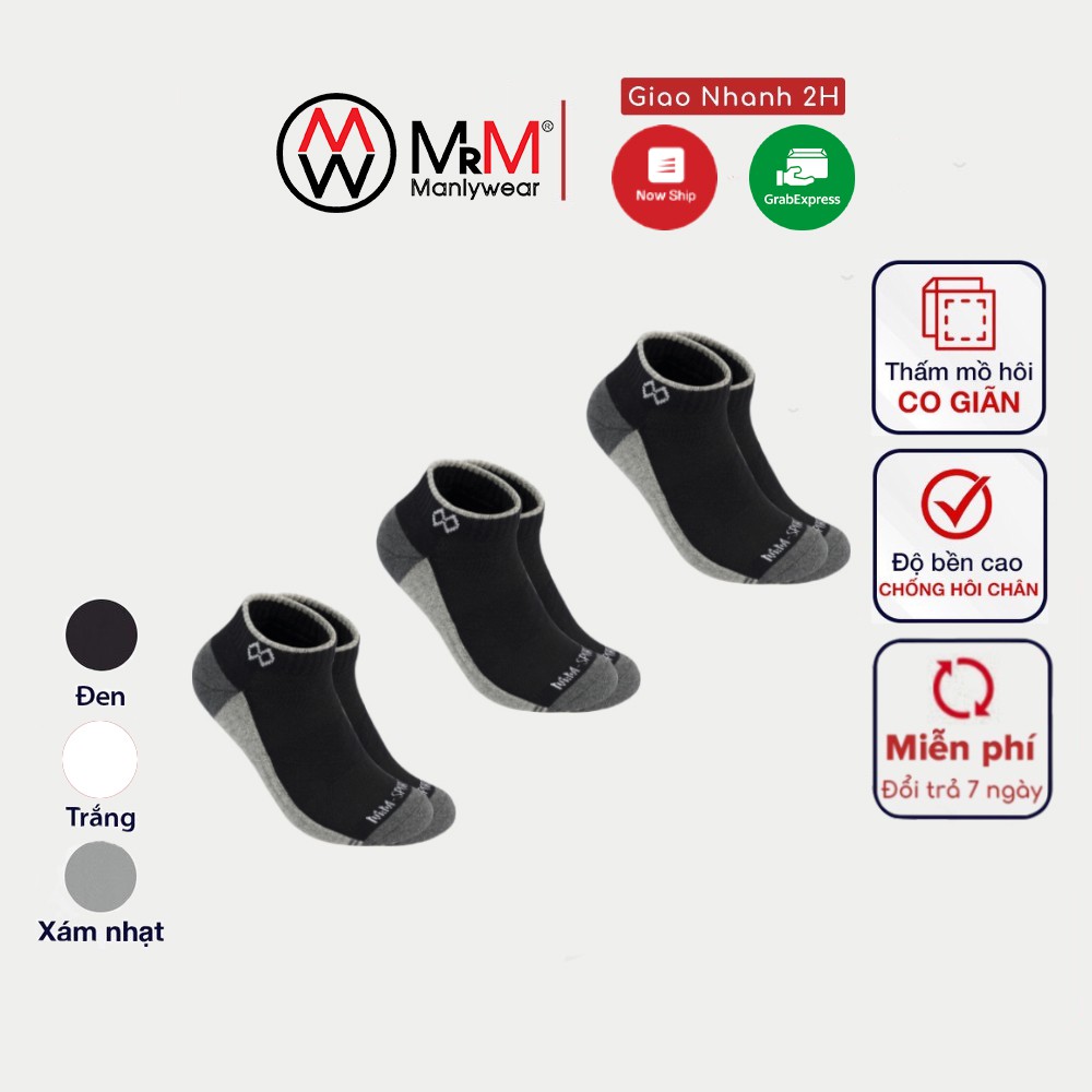 Tất thể thao chuyên chạy bộ, đá bóng MRM Manlywear chống trơn trượt phồng rộp chân, thấm hút mồ hôi-CB3CNCM