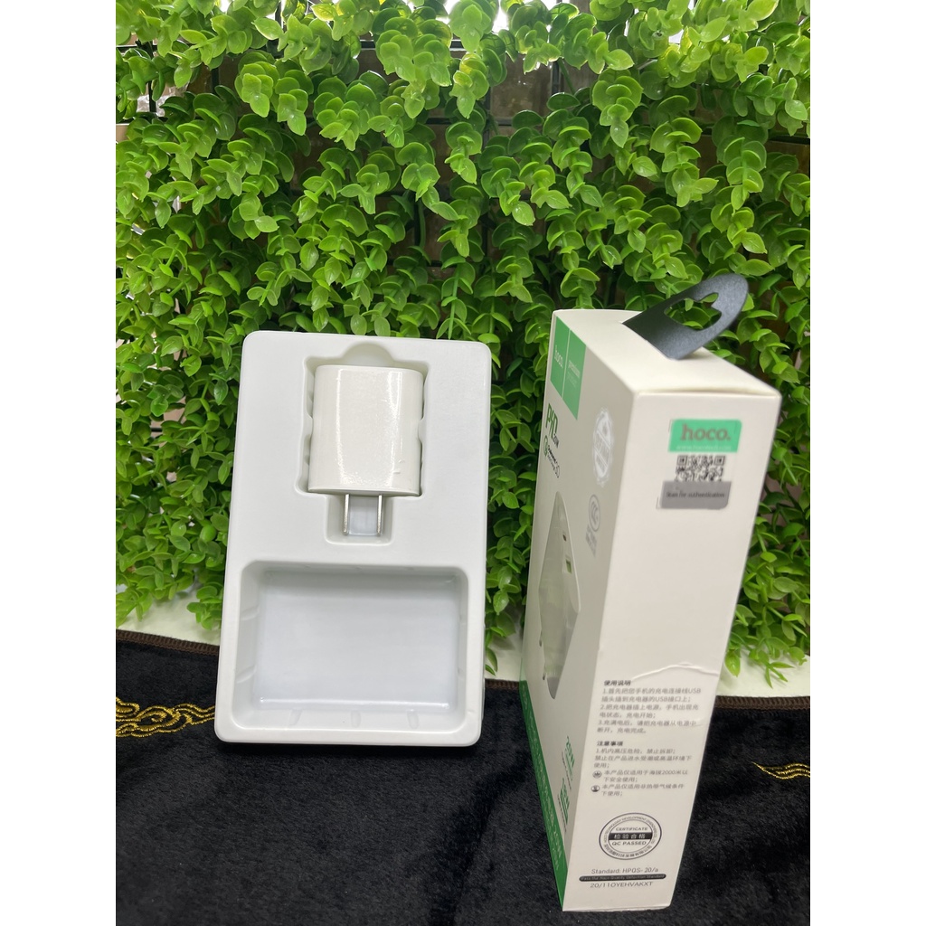 Củ Sạc Nhanh Hoco CC8 Type C To Lightning dành cho Iphone/ Ipad- 1 cổng usb+ 1 cổng type c QC3.0 20W.