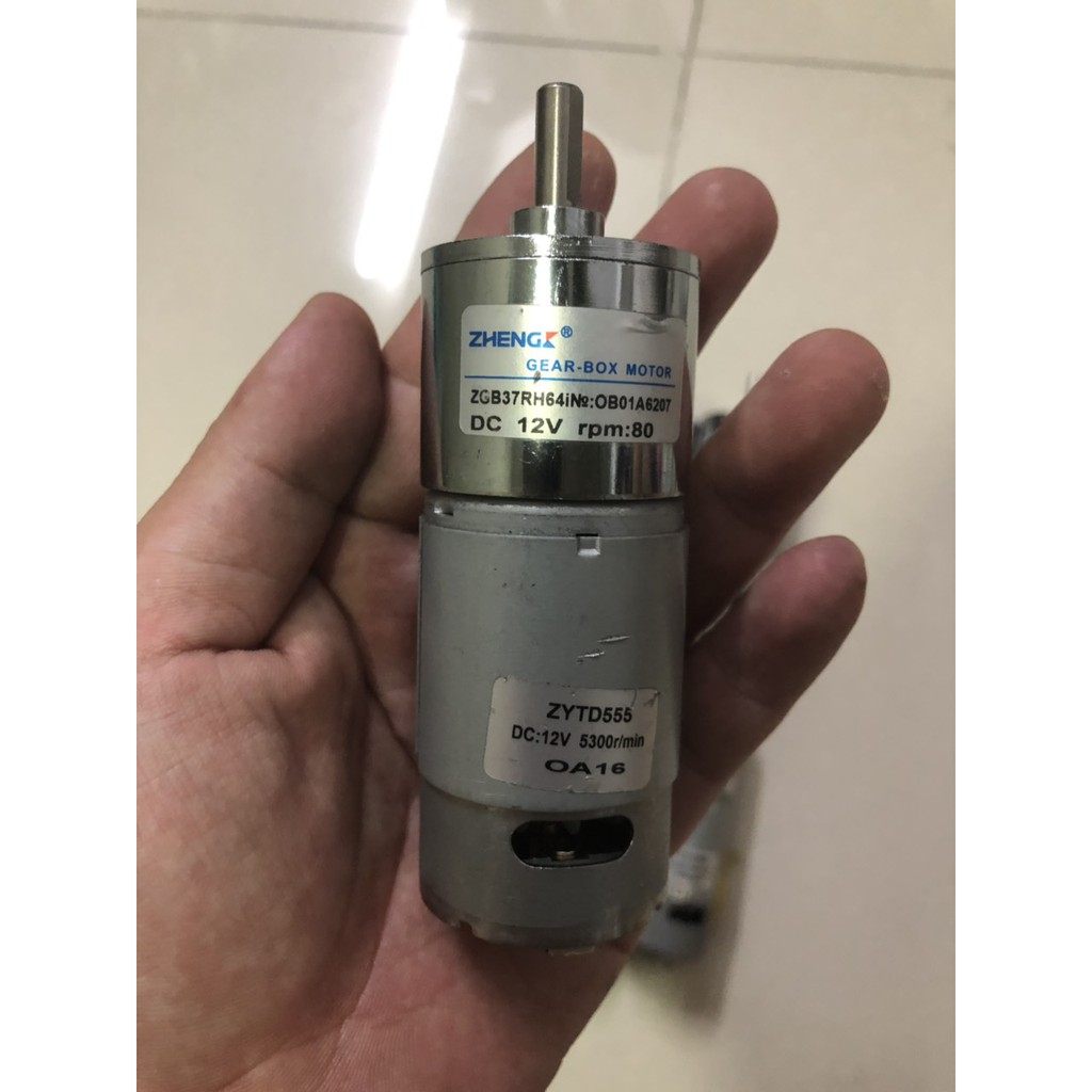 Mô tơ giảm tốc 12v 80 r min