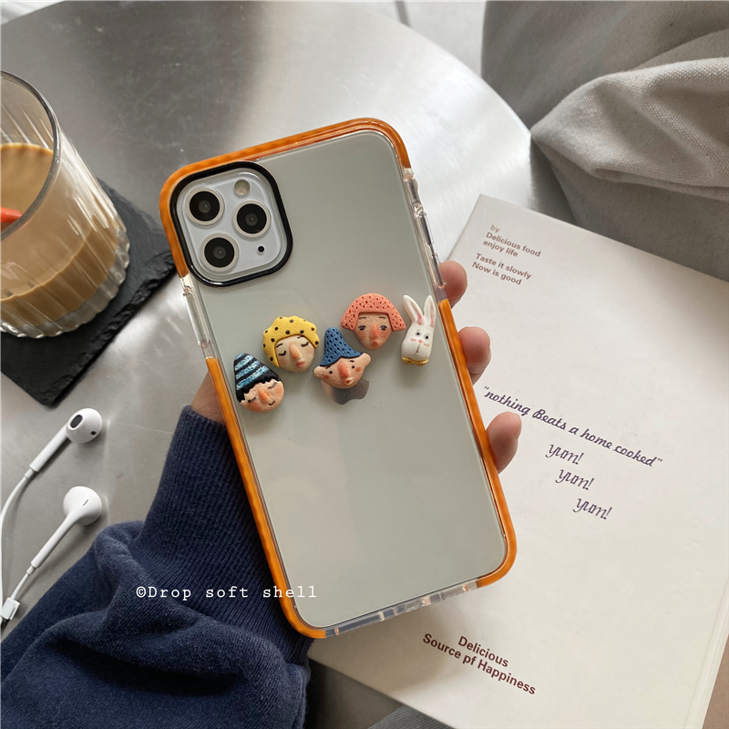 Ốp Điện Thoại Silicon Mềm Hình Búp Bê Đơn Giản Cho Iphone 12 11 7plus 8 Xr Xsmax | BigBuy360 - bigbuy360.vn