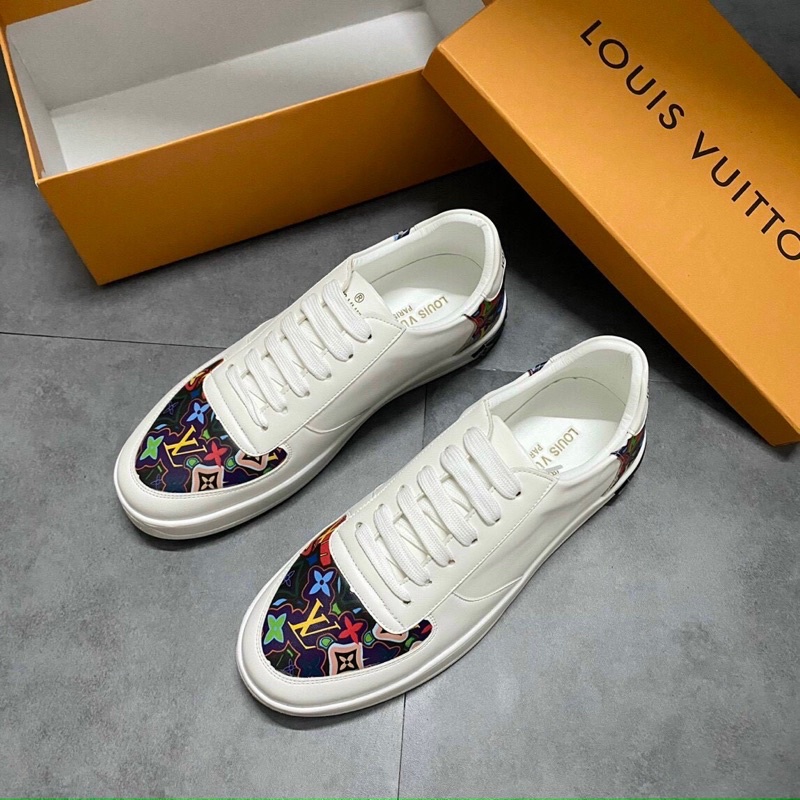 Giày snk lv nam nữ thể thao da lộn đế cao su tăng chiều cao hàng Fullbox.