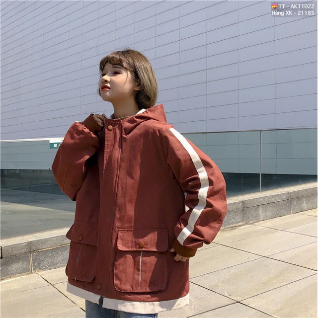 🌵 𝐓𝐡𝐞𝐔𝐥𝐳𝐳𝐚𝐧𝐠 🌵 002 Áo Khoác Kaki 2 Lớp Phối Viền (Kèm Video, Hình Thật) | BigBuy360 - bigbuy360.vn