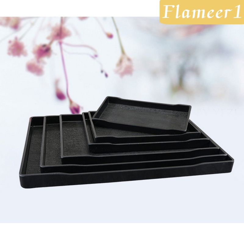 [Flameameer1] Set Cốc Đĩa Thủy Tinh Màu Đen 21x10.8cm Dùng Trong Khách Sạn