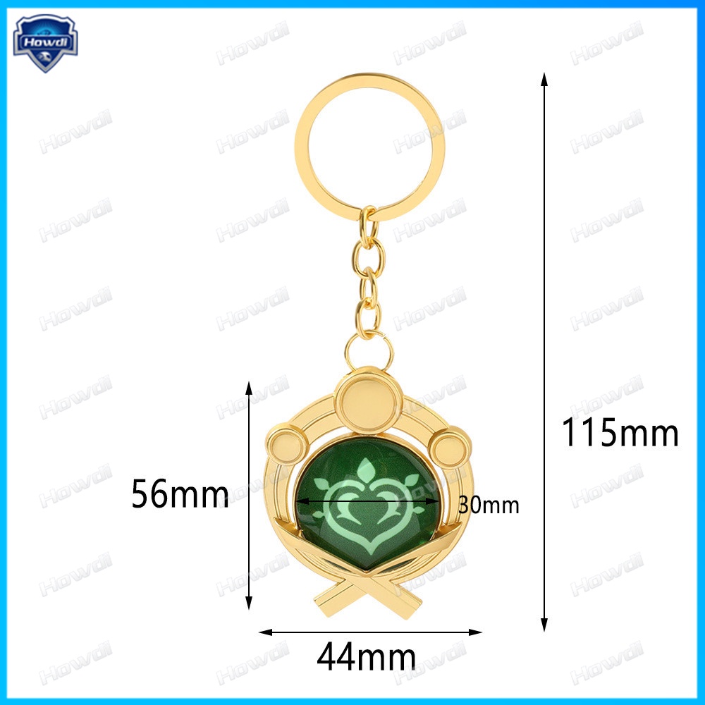 Móc Khóa Hình Nhân Vật Trong Game Genshin Va Chạm Phát Sáng Độc Đáo