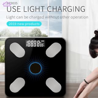 Solar Charging APP Bluetooth Intelligent Electronic Weight Balance Body Fat Scale