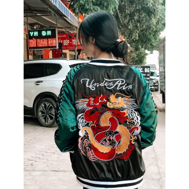 [ảnh thật] áo khoác bomber sukajan thêu rồng màu mới 2020 | BigBuy360 - bigbuy360.vn