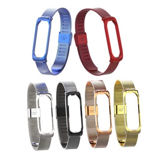 Dây đeo thay thế dạng lưới bằng thép không gỉ cho Xiaomi Mi Band 4