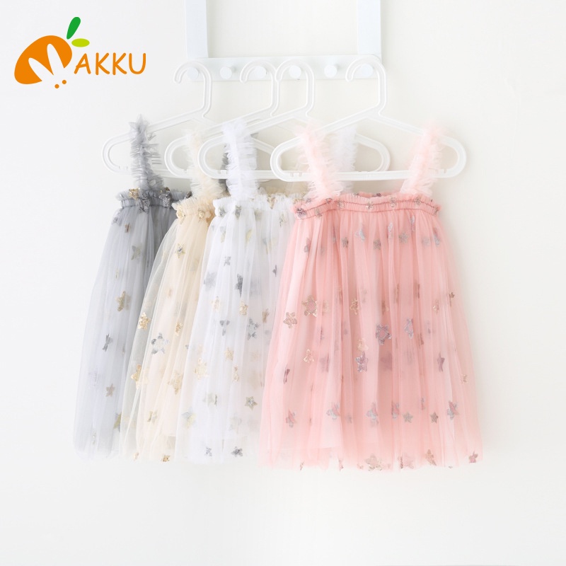 Đầm In Hình Ngôi Sao Hoạt Hình Dễ Thương Cho Bé Gái akku