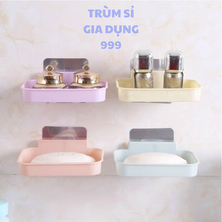 kệ để xà phòng dán tường bằng nhựa Khay để xà bông, Kệ đựng xà phòng dán tường siêu chắc.