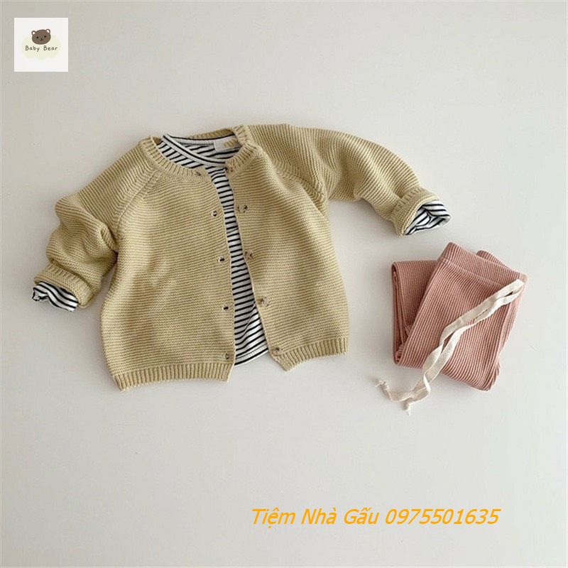 Áo khoác len cho bé từ 4-15 kg chất len Hàn Quốc giữ ấm cho trẻ