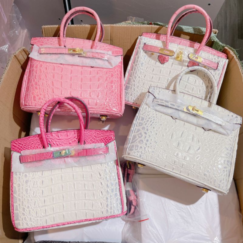 Túi H - M Size 20 & 25cm - Hình chụp thật