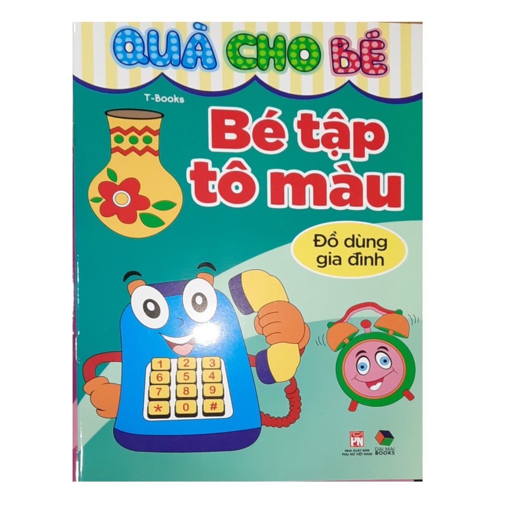 Sách- Bé Tập Tô Màu ( Quà Cho Bé bộ 6 cuốn+ 6 chủ đề)