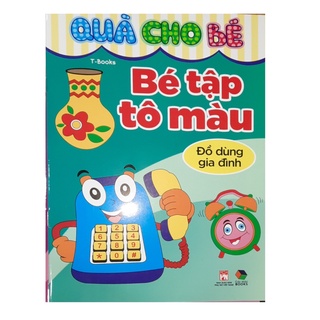 Sách- Bé Tập Tô Màu ( Quà Cho Bé bộ 6 cuốn+ 6 chủ đề)