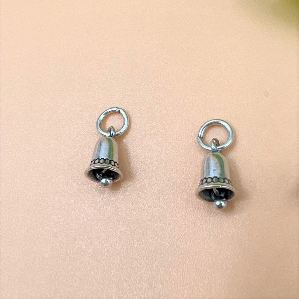 Charm móc treo hình chuông bạc thái - Charm Bạc 925 - Mã CA880