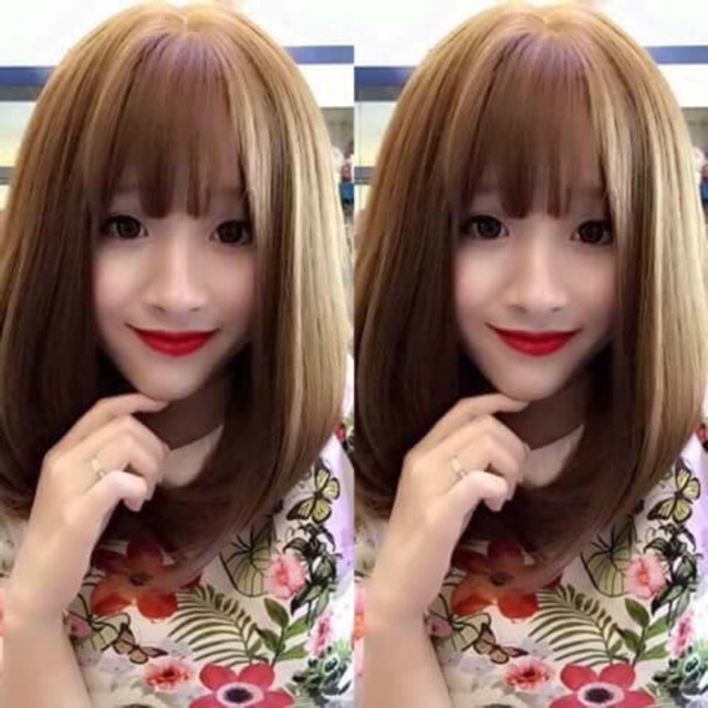 Tóc giả cúp vai 6104- Y Hình 100