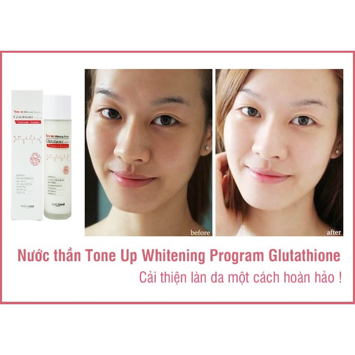 Combo Dưỡng Trắng Da Angel's Liquid 7DAY Whitening Program Glutathione 700V ( Toner &amp; Cream )