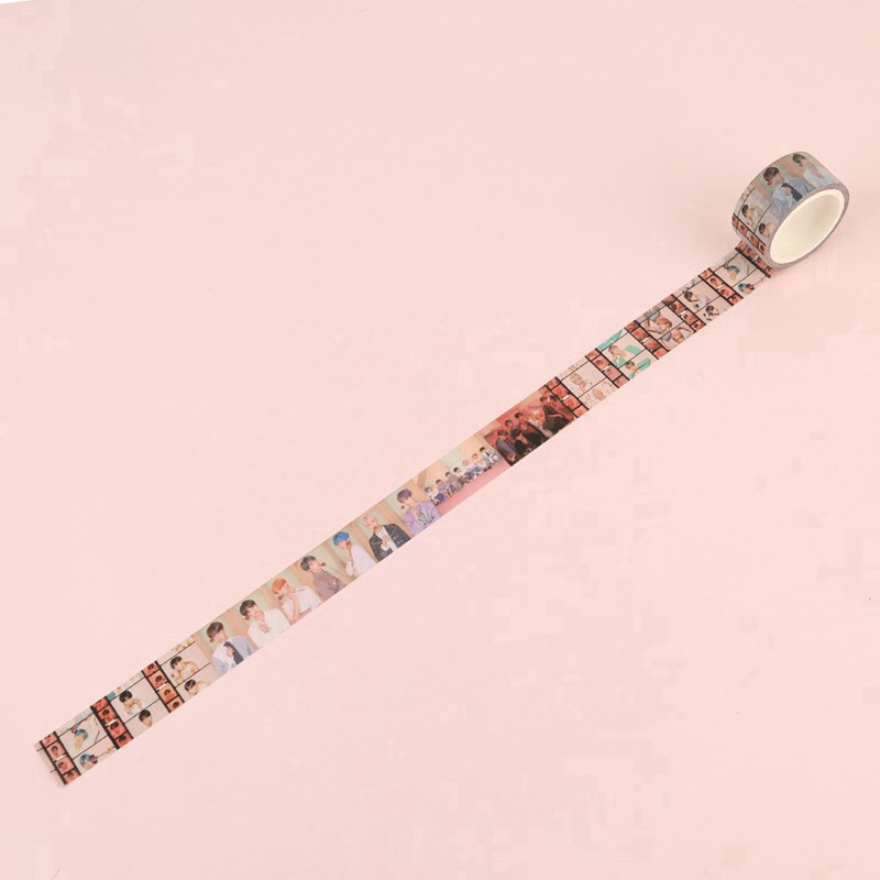 Cuộn băng keo washi hình nhóm nhạc Bts