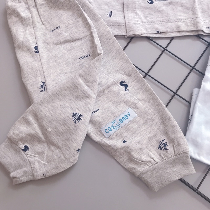 Bộ dài tay sơ sinh CQ Baby cho bé yêu