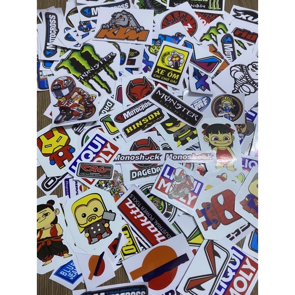 Tem giấy hình và logo dán các loại xe, dán nón bảo hiểm, dán tủ lạnh, dán trang trí các loại..._NguyenDungDecal