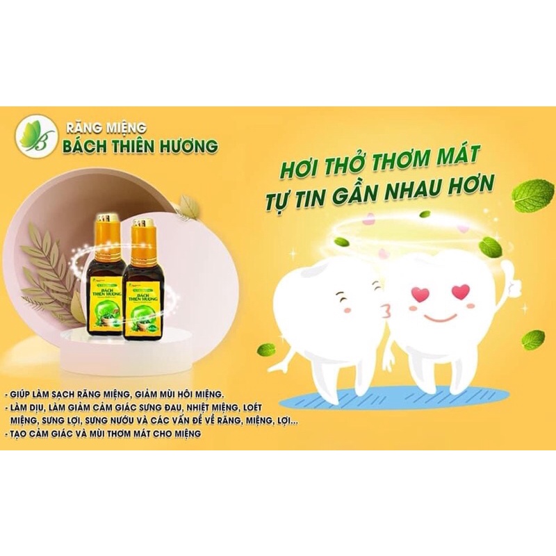 Tinh dầu Răng Miệng Bách Thiên Hương chính hãng Hôi miệng, Nhiệt miệng, Đau răng, Sún răng, Viêm họng