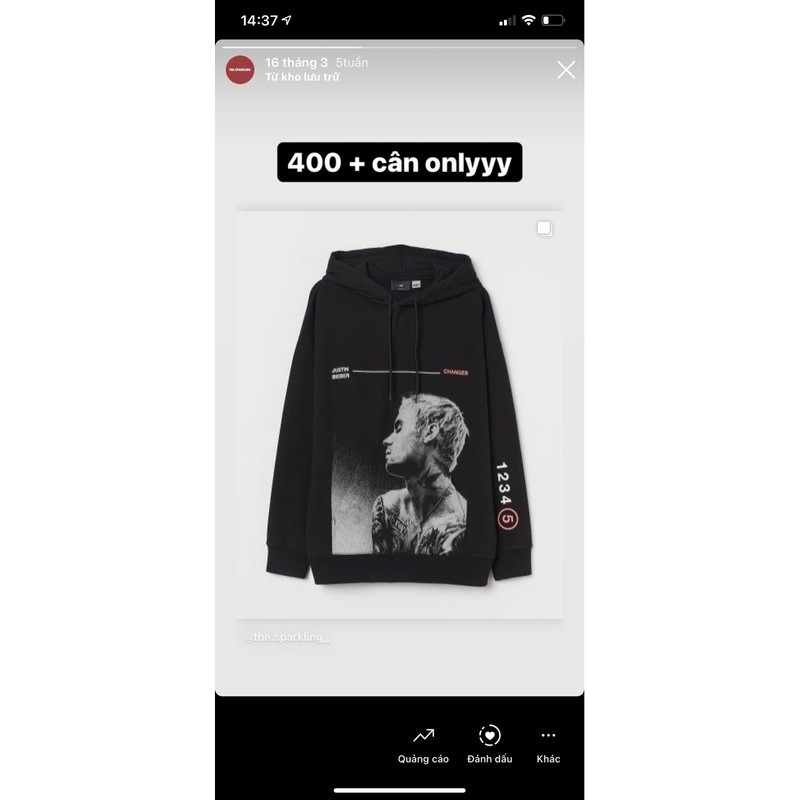 áo hoodie HM