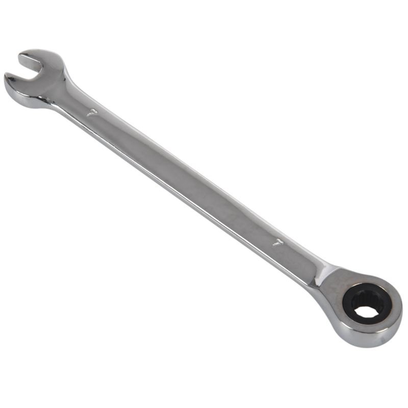 Steel Fixed Head Ratcheting Ratchet Spanner Gear Wrench Open End & Ring Size, 7mm