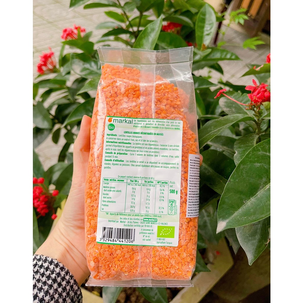 ĐẬU LĂNG ĐỎ HỮU CƠ MARKAL
