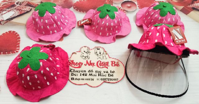 Mũ kèm lớp chắn gió bụi cho bé