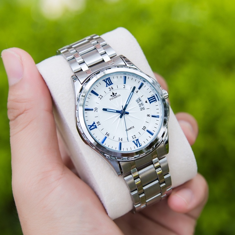 Đồng Hồ Nam Chính Hãng- Đồng Hồ Nam Dây Kim Loại Chống Nước 3ATM Có Lịch Ngày Cao Cấp Bảo Hành 24 Tháng- Mã Fron | BigBuy360 - bigbuy360.vn