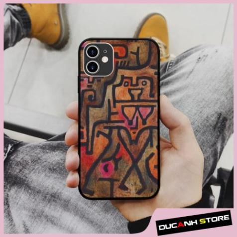 Ốp lưng iphone SAMSUNG Biểu Hiện Trừu Tượng Màu Đỏ Klee hoạ tiết  cho các dòng iPhone PAP20211070