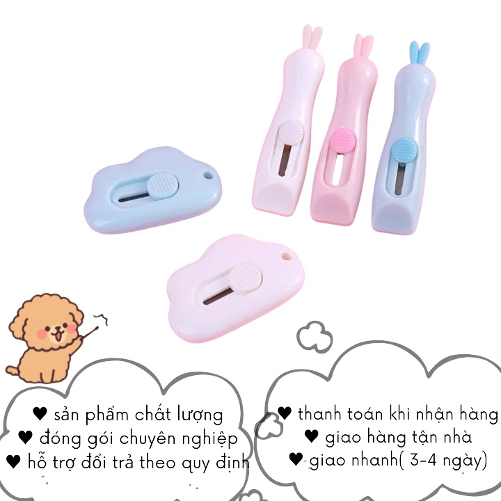 Dao Rọc Giấy Mini Cute Chân Mèo Dạng Bút Washi VP15