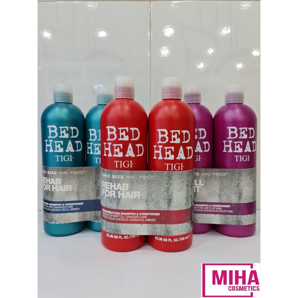 Bộ Dầu Gội Dầu Xả Tigi Bed Head Rehab For Hair 750ml