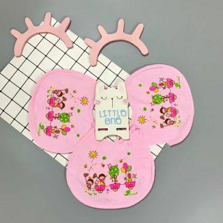 Yếm sơ sinh Mintu nilon buộc dây nhiều size