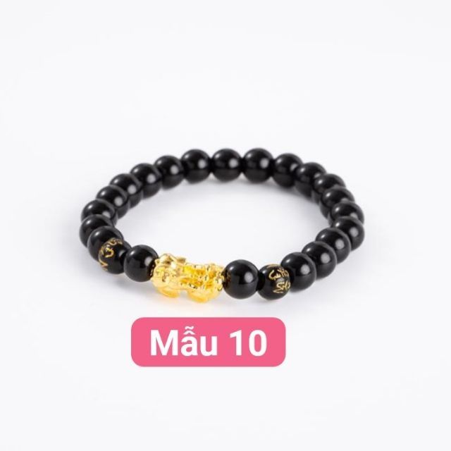 Chuỗi đá đen mix tỳ hưu