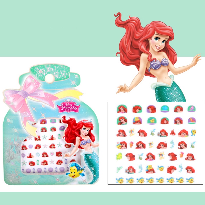 Hình Dán Móng Tay Disney Công Chúa Dễ Thương Akkku