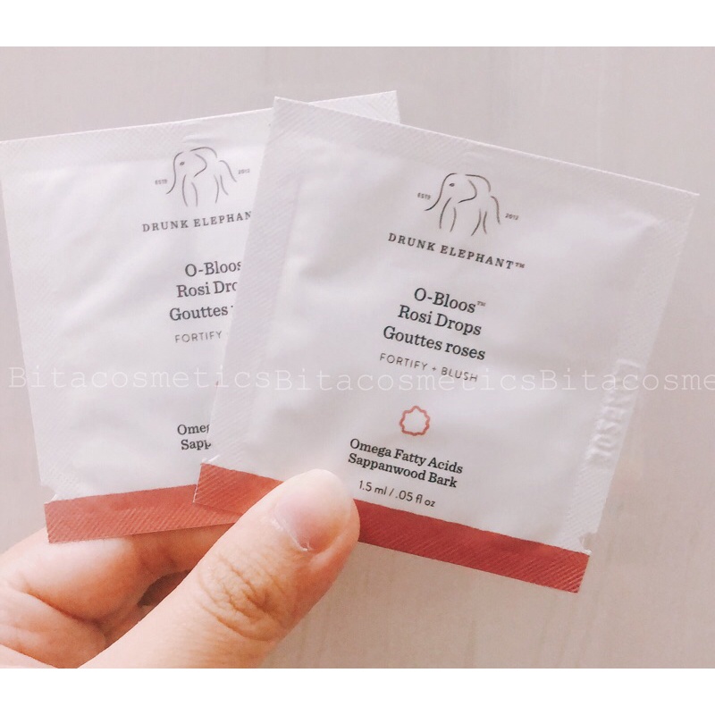 Sample Serum Má hồng Drunk Elephant O-Bloos Rosi Drops