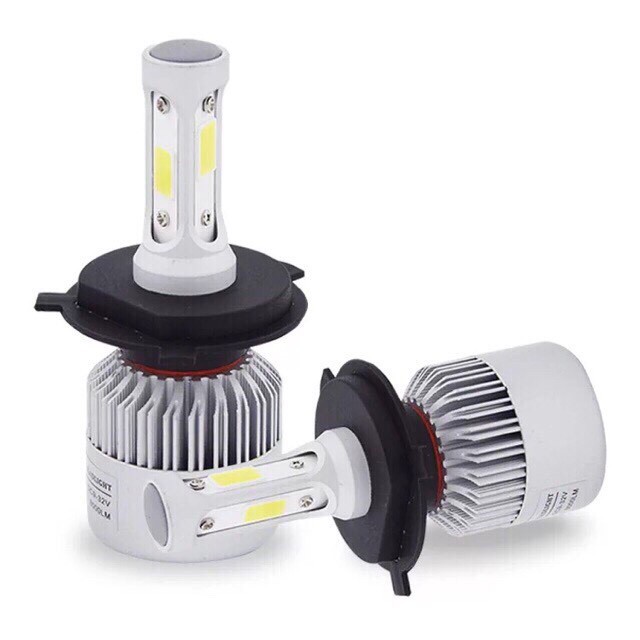 Bóng đèn pha cos LED headlight H4 H7 H1 H3 H13 9007 9006 H8 H9 siêu sáng cho nhiều loại xe